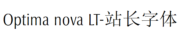 Optima nova LT字体转换